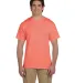 3931 Fruit of the Loom Adult Heavy Cotton HDTM T-S in Retro hth coral front view