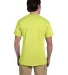 3931 Fruit of the Loom Adult Heavy Cotton HDTM T-S in Neon yellow back view