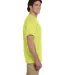 3931 Fruit of the Loom Adult Heavy Cotton HDTM T-S in Neon yellow side view