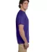 3931 Fruit of the Loom Adult Heavy Cotton HDTM T-S in Deep purple side view