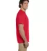 3931 Fruit of the Loom Adult Heavy Cotton HDTM T-S in Fiery red side view