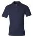J100 Jerzees Adult Cotton Jersey Polo J NAVY front view