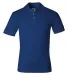 J100 Jerzees Adult Cotton Jersey Polo ROYAL front view