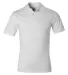 J100 Jerzees Adult Cotton Jersey Polo WHITE front view