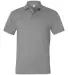 J100 Jerzees Adult Cotton Jersey Polo ATHLETIC HEATHER front view