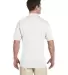 J100 Jerzees Adult Cotton Jersey Polo WHITE back view