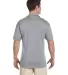 J100 Jerzees Adult Cotton Jersey Polo ATHLETIC HEATHER back view