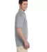 J100 Jerzees Adult Cotton Jersey Polo ATHLETIC HEATHER side view