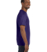 29 Jerzees Adult Heavyweight 50/50 Blend T-Shirt in Deep purple side view