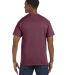 29 Jerzees Adult Heavyweight 50/50 Blend T-Shirt in Vint hth maroon back view