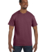 29 Jerzees Adult Heavyweight 50/50 Blend T-Shirt in Vint hth maroon front view