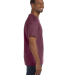 29 Jerzees Adult Heavyweight 50/50 Blend T-Shirt in Vint hth maroon side view