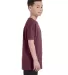 29B Jerzees Youth Heavyweight 50/50 Blend T-Shirt VINT HTH MAROON side view