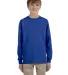 29BL Jerzees Youth Long-Sleeve Heavyweight 50/50 B ROYAL front view