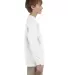 29BL Jerzees Youth Long-Sleeve Heavyweight 50/50 B WHITE side view