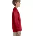 29BL Jerzees Youth Long-Sleeve Heavyweight 50/50 B TRUE RED side view