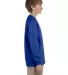 29BL Jerzees Youth Long-Sleeve Heavyweight 50/50 B ROYAL side view