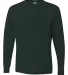 29LS Jerzees Adult Long-Sleeve Heavyweight 50/50 B FOREST GREEN front view