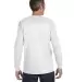 29LS Jerzees Adult Long-Sleeve Heavyweight 50/50 B WHITE back view