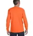 29LS Jerzees Adult Long-Sleeve Heavyweight 50/50 B SAFETY ORANGE back view