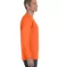 29LS Jerzees Adult Long-Sleeve Heavyweight 50/50 B SAFETY ORANGE side view