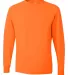 29LS Jerzees Adult Long-Sleeve Heavyweight 50/50 B SAFETY ORANGE front view