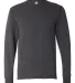 29LS Jerzees Adult Long-Sleeve Heavyweight 50/50 B CHARCOAL GREY front view