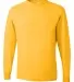 29LS Jerzees Adult Long-Sleeve Heavyweight 50/50 B ISLAND YELLOW front view
