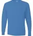 29LS Jerzees Adult Long-Sleeve Heavyweight 50/50 B COLUMBIA BLUE front view