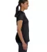 5680 Hanes® Ladies' Heavyweight T-Shirt in Black side view