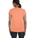 5680 Hanes® Ladies' Heavyweight T-Shirt in Candy orange back view