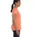 5680 Hanes® Ladies' Heavyweight T-Shirt in Candy orange side view
