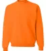 562 Jerzees Adult NuBlend® Crewneck Sweatshirt SAFETY ORANGE front view