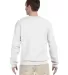562 Jerzees Adult NuBlend® Crewneck Sweatshirt WHITE back view