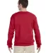 562 Jerzees Adult NuBlend® Crewneck Sweatshirt TRUE RED back view