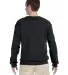562 Jerzees Adult NuBlend® Crewneck Sweatshirt BLACK back view