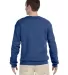562 Jerzees Adult NuBlend® Crewneck Sweatshirt VINTAGE HTH BLUE back view