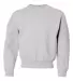 562B Jerzees Youth NuBlend® Crewneck 50/50 Sweats ASH front view