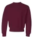 562B Jerzees Youth NuBlend® Crewneck 50/50 Sweats MAROON front view