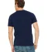 BELLA+CANVAS 3021 Unisex Cotton Pocket Tee in Navy back view