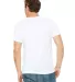 BELLA+CANVAS 3021 Unisex Cotton Pocket Tee in White back view