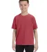 9018 Comfort Colors - Pigment-Dyed Ringspun Youth  in Crimson front view