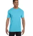 6030 Comfort Colors - Pigment-Dyed Short Sleeve Sh in Lagoon blue front view
