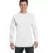 6014 Comfort Colors - 6.1 Ounce Ringspun Cotton Lo in White front view