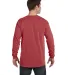 6014 Comfort Colors - 6.1 Ounce Ringspun Cotton Lo in Crimson back view