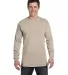 6014 Comfort Colors - 6.1 Ounce Ringspun Cotton Lo in Sandstone front view