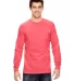 6014 Comfort Colors - 6.1 Ounce Ringspun Cotton Lo in Neon red orange front view