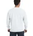 1566 Comfort Colors - Pigment-Dyed Crewneck Sweats in White back view
