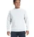 1566 Comfort Colors - Pigment-Dyed Crewneck Sweats in White front view