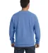 1566 Comfort Colors - Pigment-Dyed Crewneck Sweats in Flo blue back view